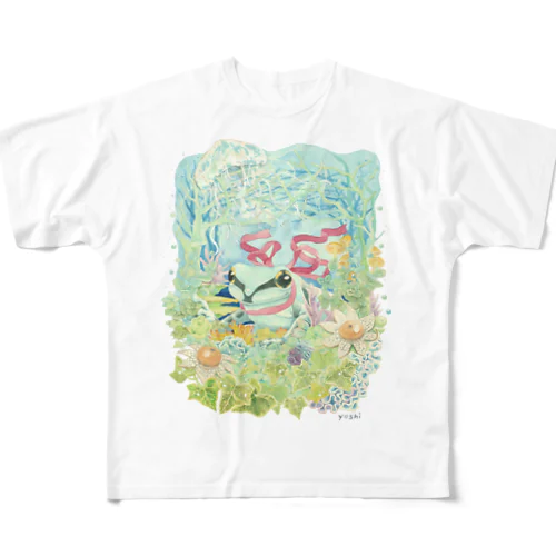 ジュウジメドクアマガエルノート フルグラフィックTシャツ