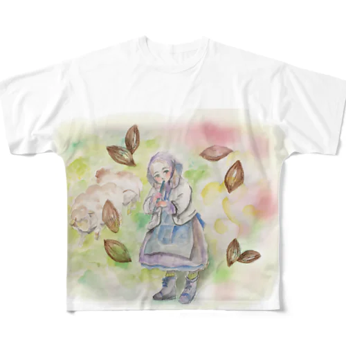 葦笛の踊り All-Over Print T-Shirt