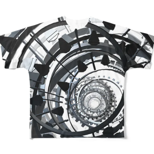 嚙み合わない自由な歯車 All-Over Print T-Shirt