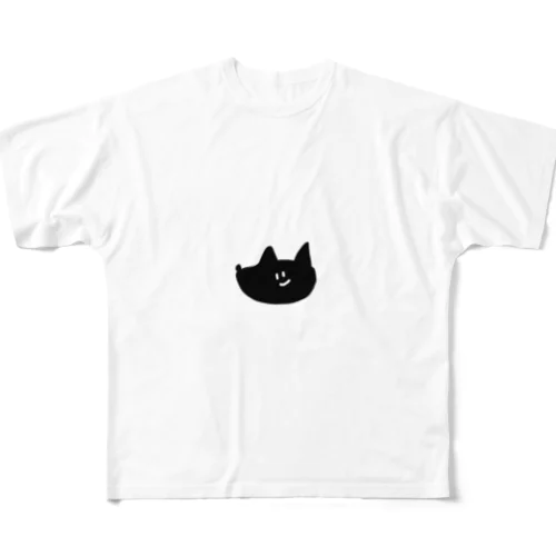 黒きいぬ All-Over Print T-Shirt