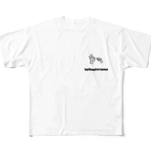 指 フルグラフィックTシャツ(ワンポイント) All-Over Print T-Shirt