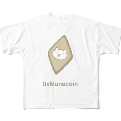 0xMonacoin Tシャツ All-Over Print T-Shirt