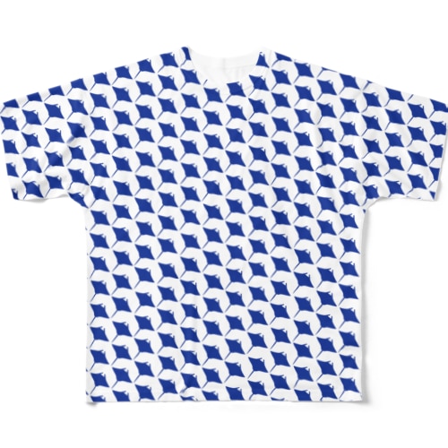 マンタ格子 All-Over Print T-Shirt