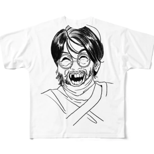 前歯折れ太郎 All-Over Print T-Shirt