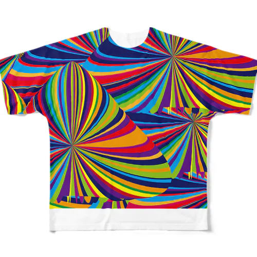 script All-Over Print T-Shirt