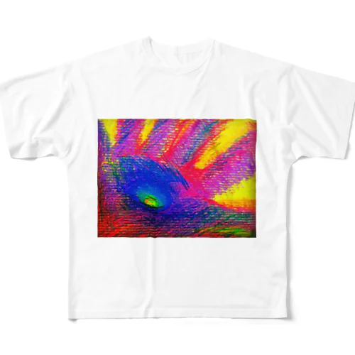 クレヨン　カラフルアート All-Over Print T-Shirt