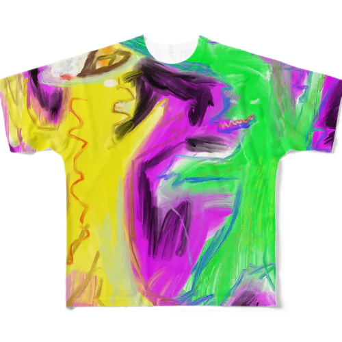 カラフルな怪獣T All-Over Print T-Shirt