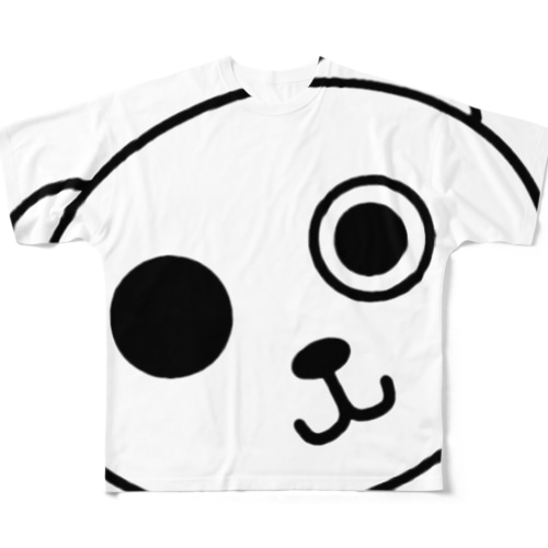 怪しいクマ シンプル black All-Over Print T-Shirt