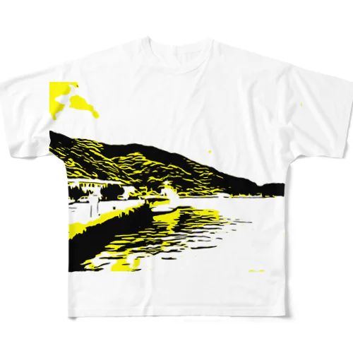 黄色い港 フルグラフィックTシャツ