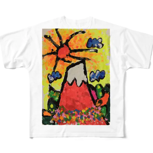 HIROSHIの赤富士 All-Over Print T-Shirt