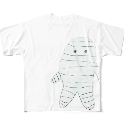 ミイラ男（5歳児作） フルグラフィックTシャツ