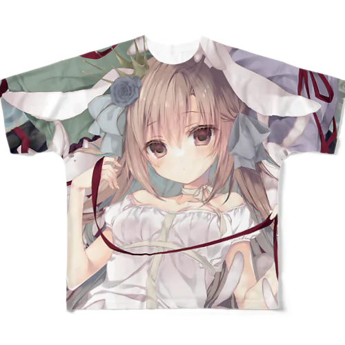 うさぬアップ フルグラフィックTシャツ