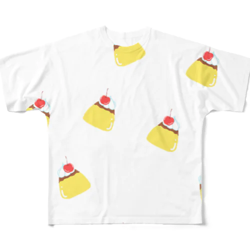 プリン チェリー All-Over Print T-Shirt