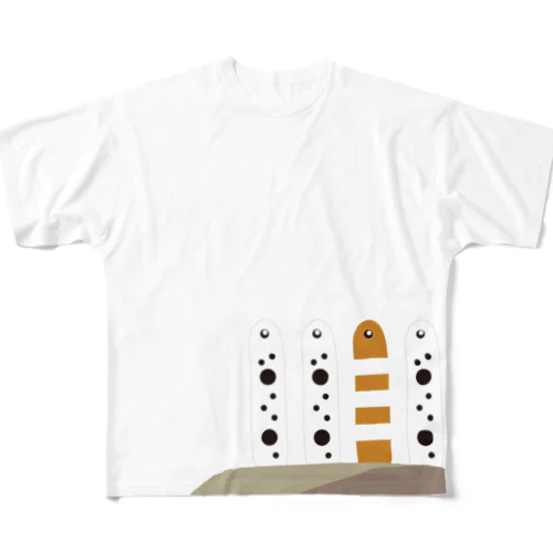 CHIN-ANAGO フルグラフィックTシャツ