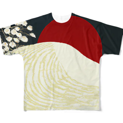 赤い月の昇る先 All-Over Print T-Shirt