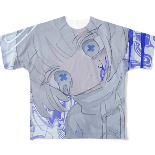 人権ない。 フルグラフィックTシャツ