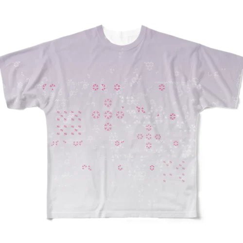 幾何学模様・ピンク All-Over Print T-Shirt