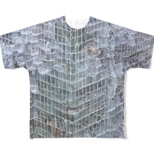 心太ビル街 by AI All-Over Print T-Shirt