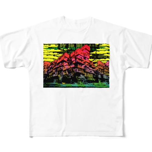 九龍混沌倶楽部 All-Over Print T-Shirt