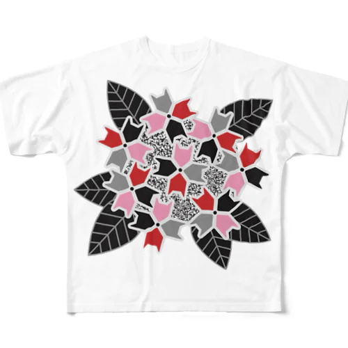 【狐★紫陽花】 フルグラフィックTシャツ