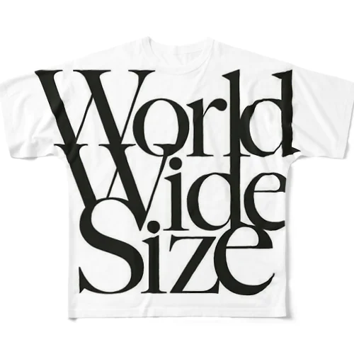 world wide size バンドTシャツ フルグラフィックTシャツ