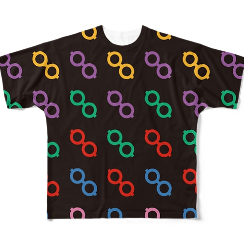 眼鏡シリーズ All-Over Print T-Shirt