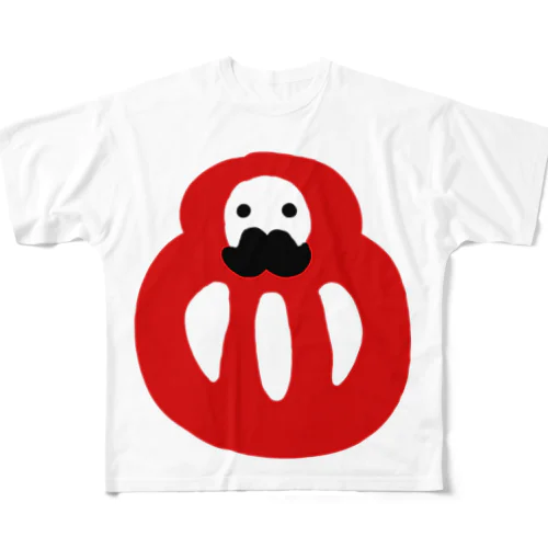 だるマン　フルグラフィックTシャツ All-Over Print T-Shirt