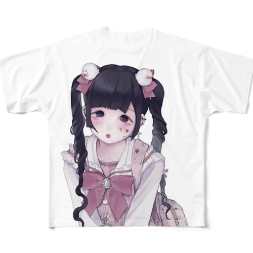 ヤンデレ地雷女子　雪　ズーム All-Over Print T-Shirt