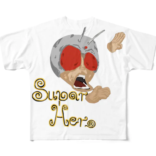 スーパーヒーロー All-Over Print T-Shirt