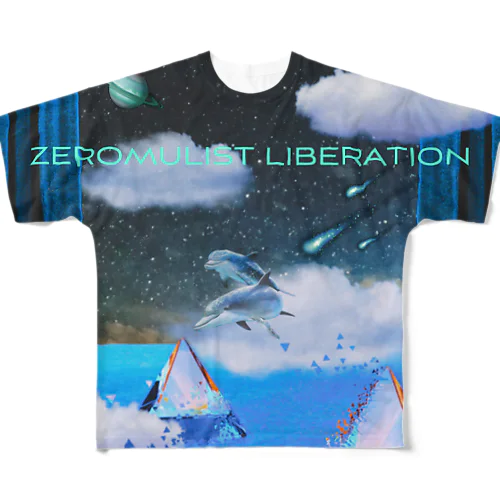 Zeromulist world  フルグラフィックTシャツ