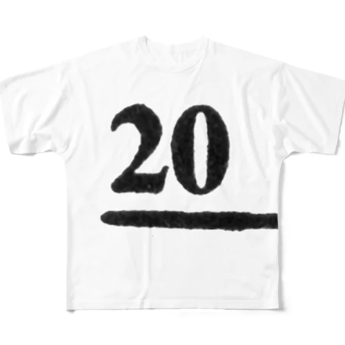 no.20 フルグラフィックTシャツ