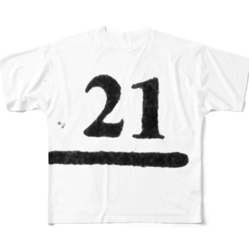 no.21 フルグラフィックTシャツ