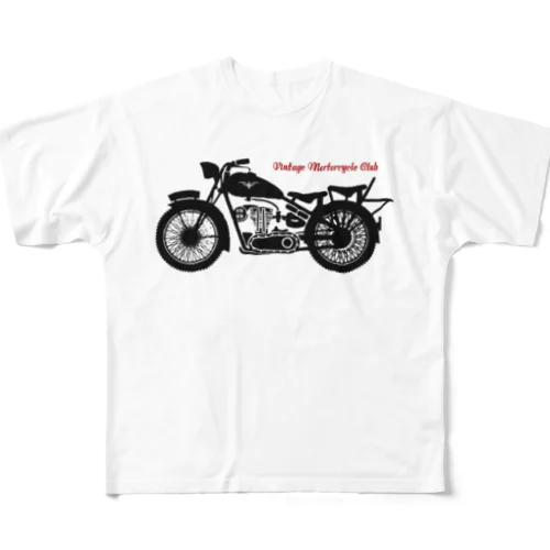 VINTAGE MOTORCYCLE CLUB All-Over Print T-Shirt