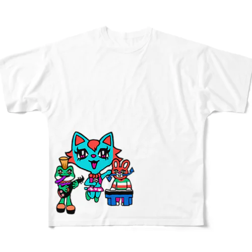 バンドブーム再来！ All-Over Print T-Shirt