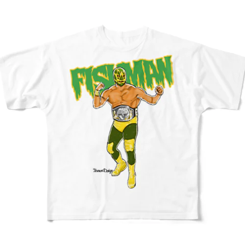 FISHMAN フルグラフィックTシャツ