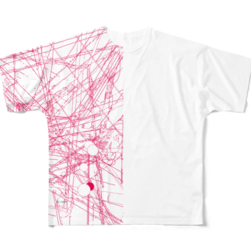 In+u1t0N #11 カオティック All-Over Print T-Shirt