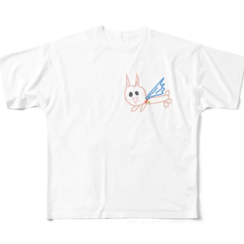 らくがきヒーローネコ All-Over Print T-Shirt