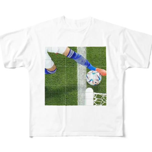 線出てない サッカー日本代表2022Wカップ All-Over Print T-Shirt