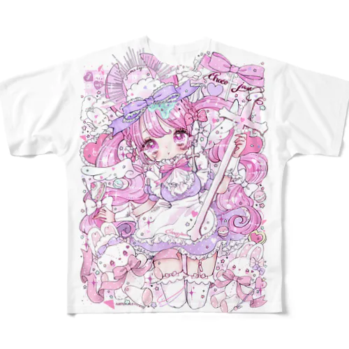 うさメイド All-Over Print T-Shirt