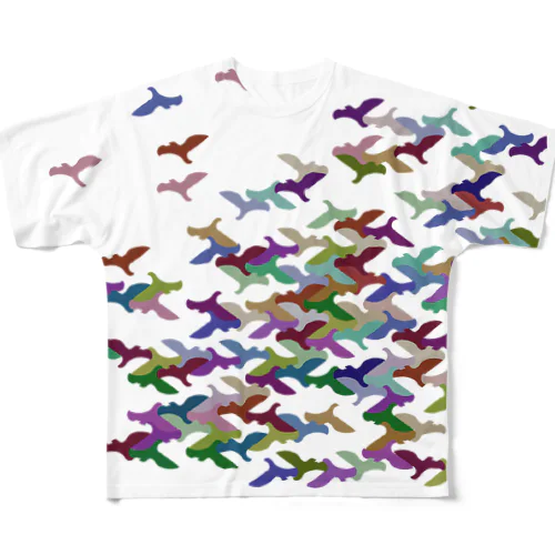 群鳥フルグラフィック フルグラフィックTシャツ