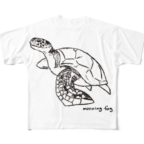 モニホ リリース記念 "ウミガメ" All-Over Print T-Shirt