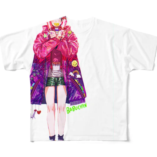 おめかしバブちゃん All-Over Print T-Shirt