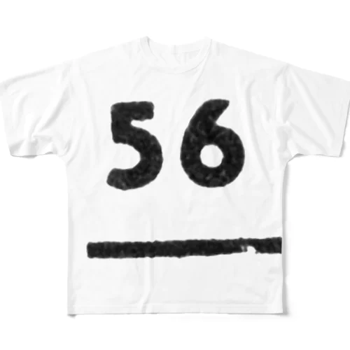 No.56 All-Over Print T-Shirt