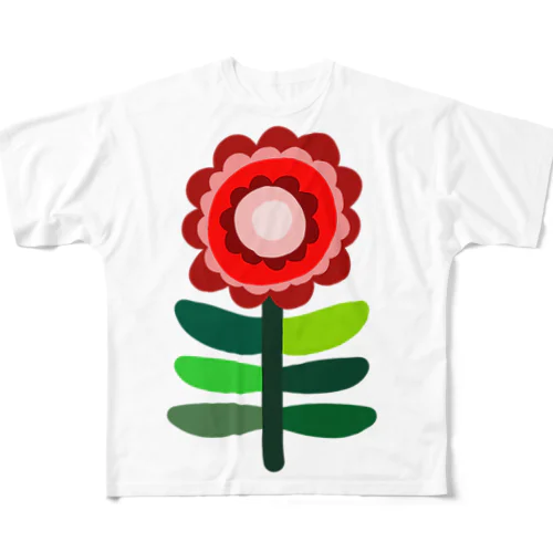 LITTLE FLOWER (RED2) All-Over Print T-Shirt