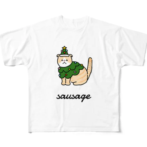 sausage フルグラフィックTシャツ