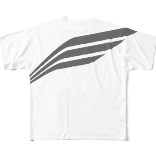 ELITUS BIG LOGO TEE (GREY) フルグラフィックTシャツ