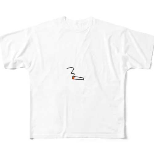 たばこ フルグラフィックTシャツ