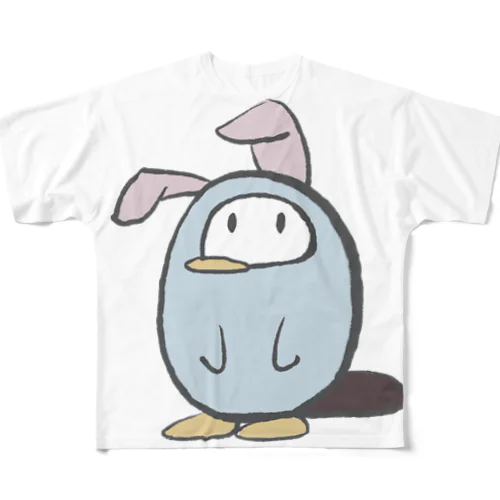 うさ耳かもぺん フルグラフィックTシャツ