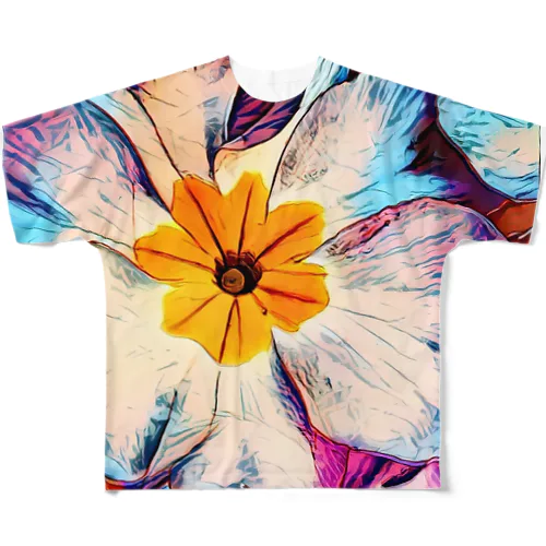 Funky Flower All-Over Print T-Shirt