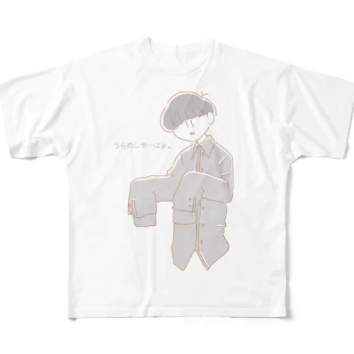 やる気のないうらめしや All-Over Print T-Shirt